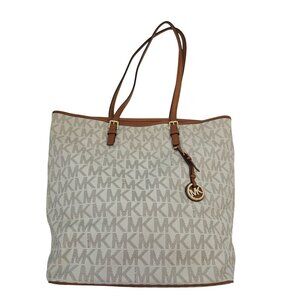 Michael Michael Kors Signature Logo Pebble Leather Laptop Tote Bag
